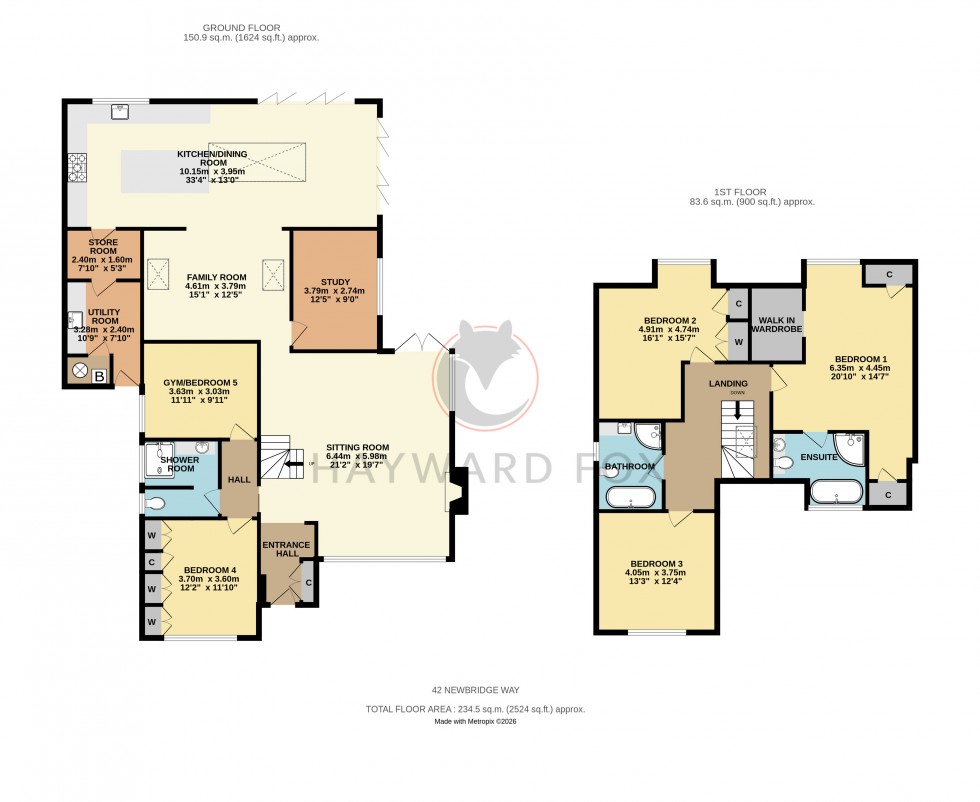 Floorplan for Pennington, Lymington, Hampshire