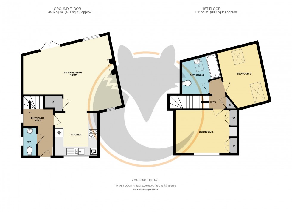 Floorplan for Milford on Sea, Lymington