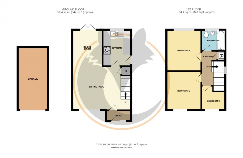 Floorplan for Everton, Lymington, Hampshire