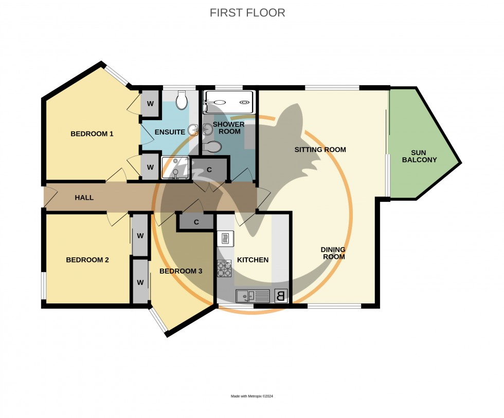 Floorplan for Milford on Sea, Lymington, Hampshire