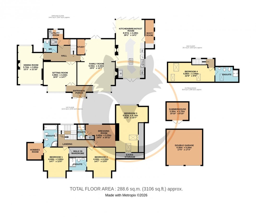 Floorplan for Milford on Sea, Lymington, Hampshire