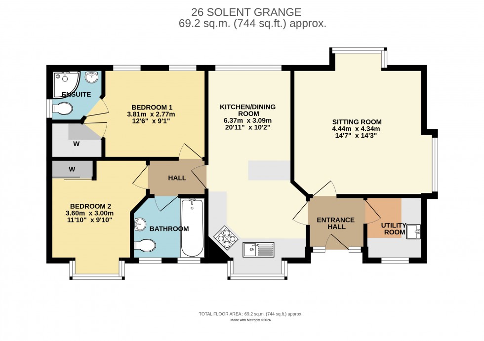 Floorplan for Milford on Sea, Lymington, Hampshire