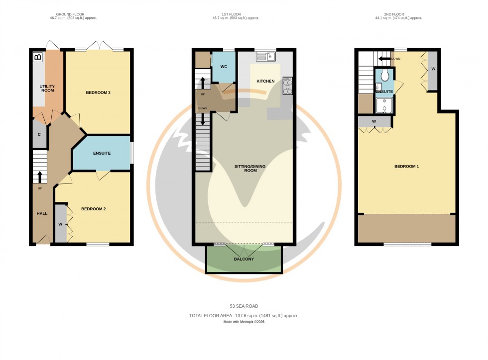 Floorplan for Milford on Sea, Lymington, Hampshire