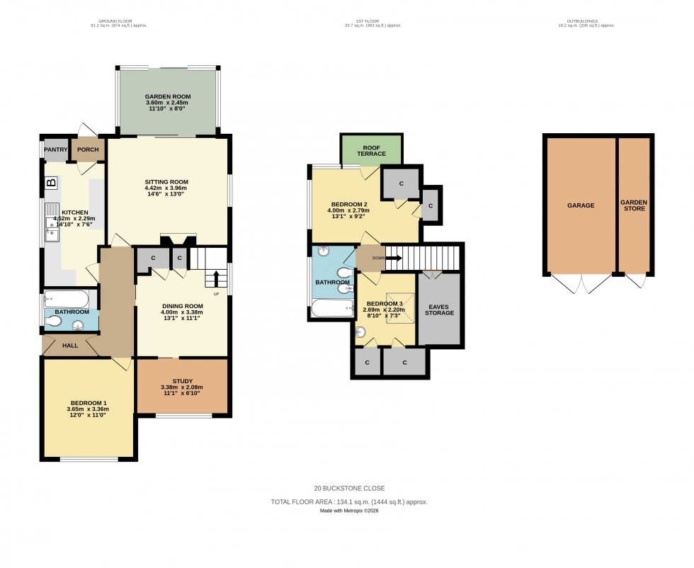 Floorplan for Everton, Lymington, Hampshire