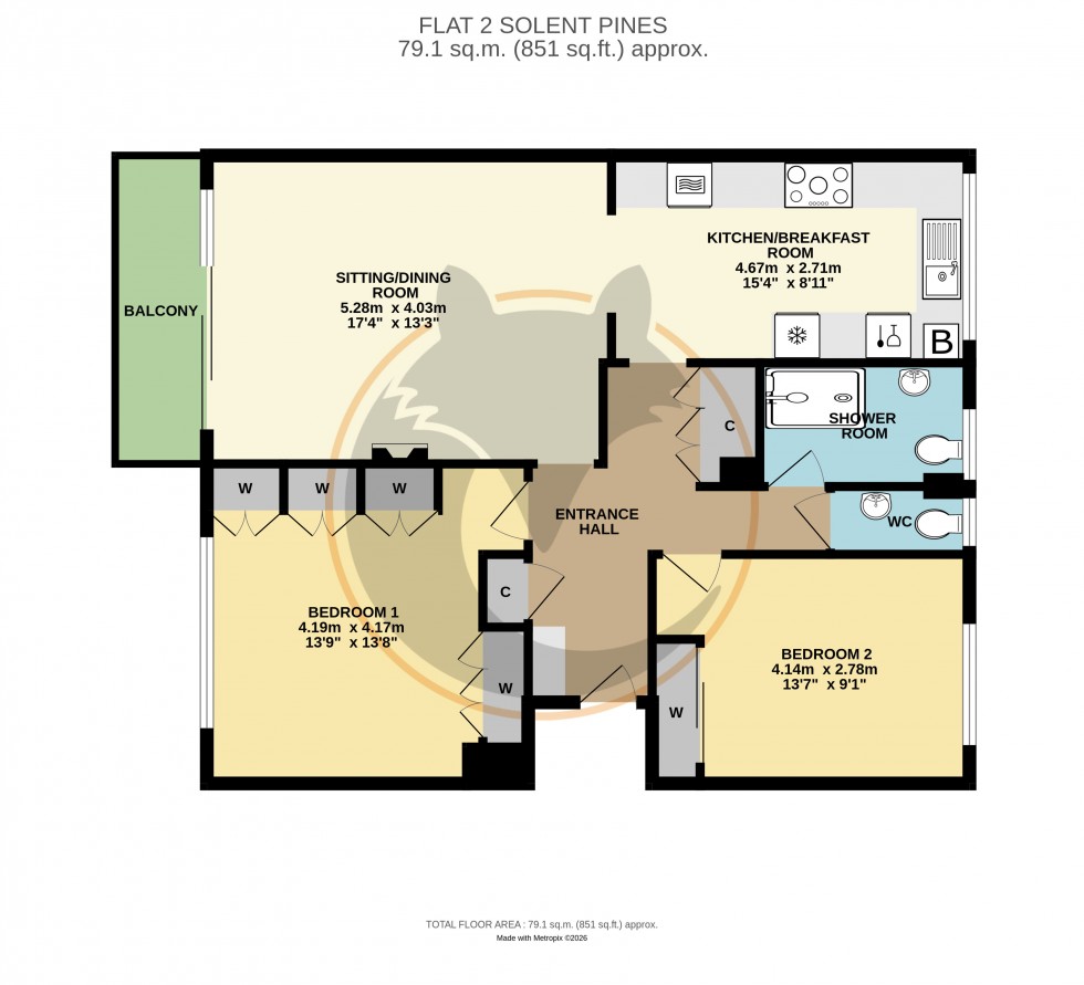 Floorplan for Milford on Sea, Lymington, Hampshire