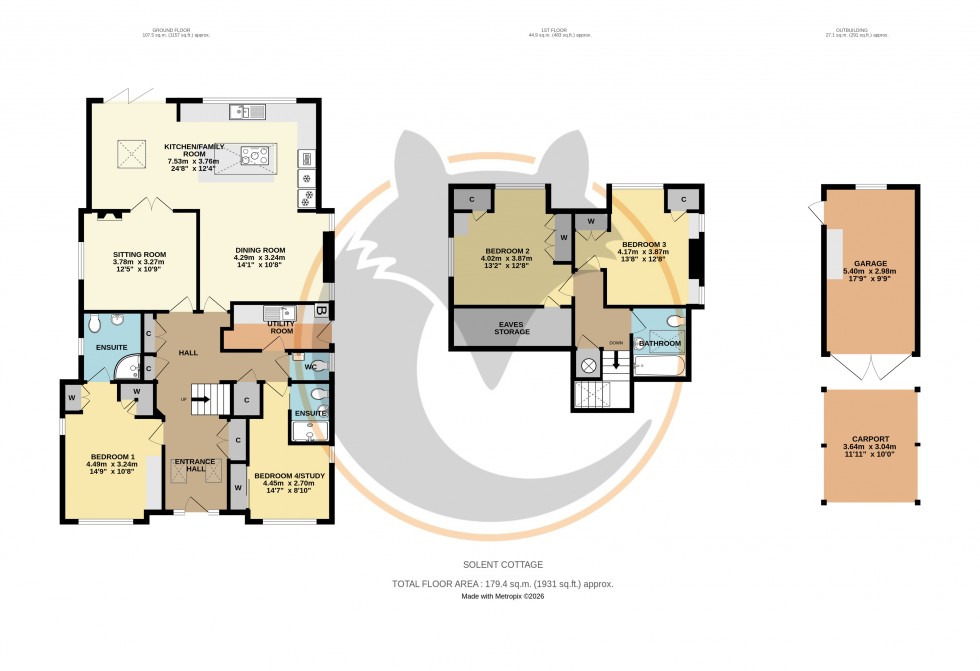 Floorplan for Milford on Sea, Lymington, Hampshire