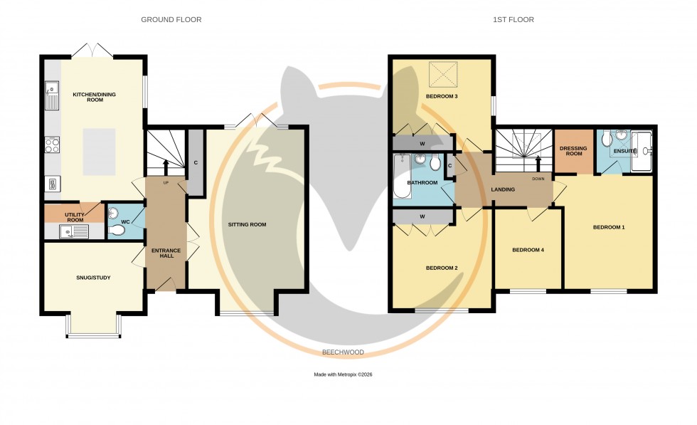Floorplan for Everton, Lymington, Hampshire