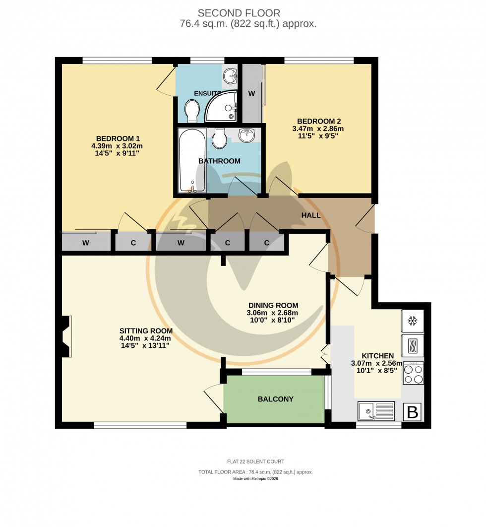 Floorplan for Milford on Sea, Lymington, Hampshire