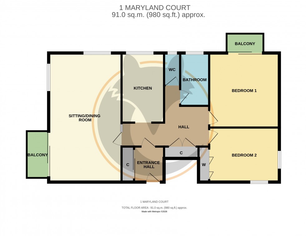 Floorplan for Milford on Sea, Lymington, Hampshire