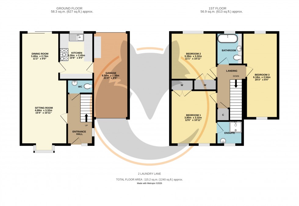 Floorplan for Milford on Sea, Lymington, Hampshire