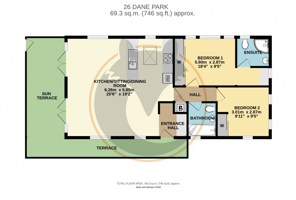 Floorplan for Shorefield Country Park, Hordle
