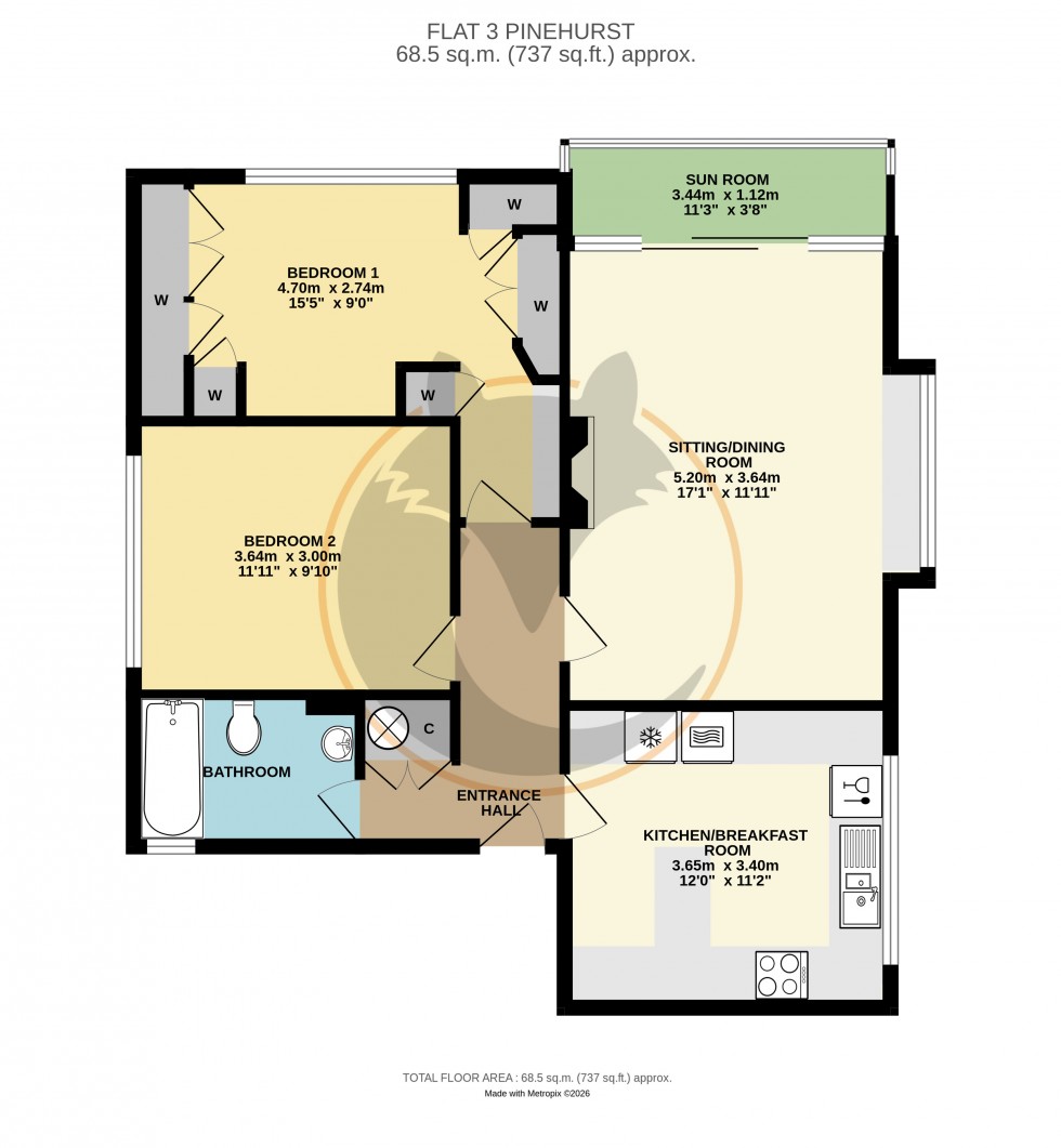 Floorplan for Milford on Sea, Lymington, Hampshire