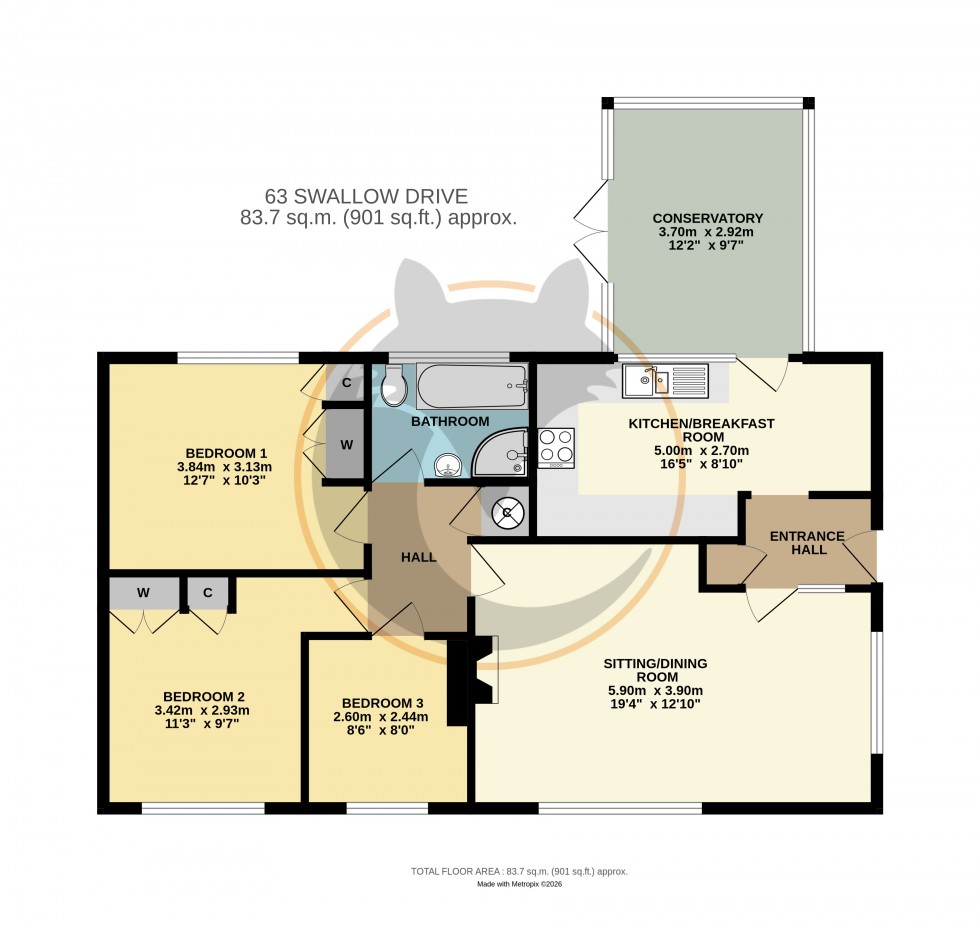 Floorplan for Milford on Sea, Lymington, Hampshire