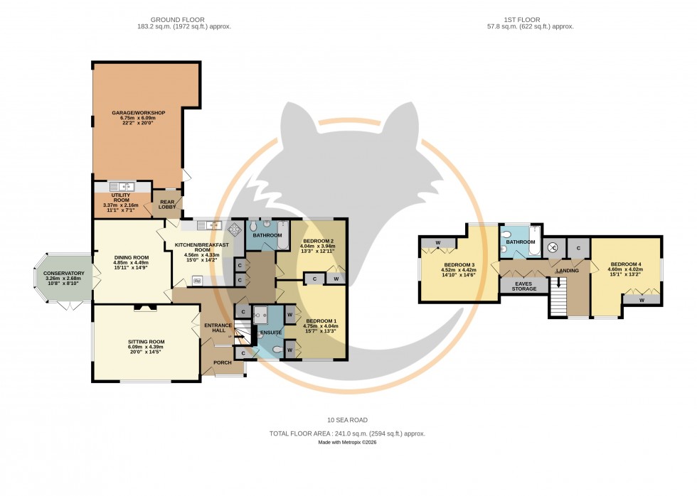 Floorplan for Milford on Sea, Lymington, Hampshire