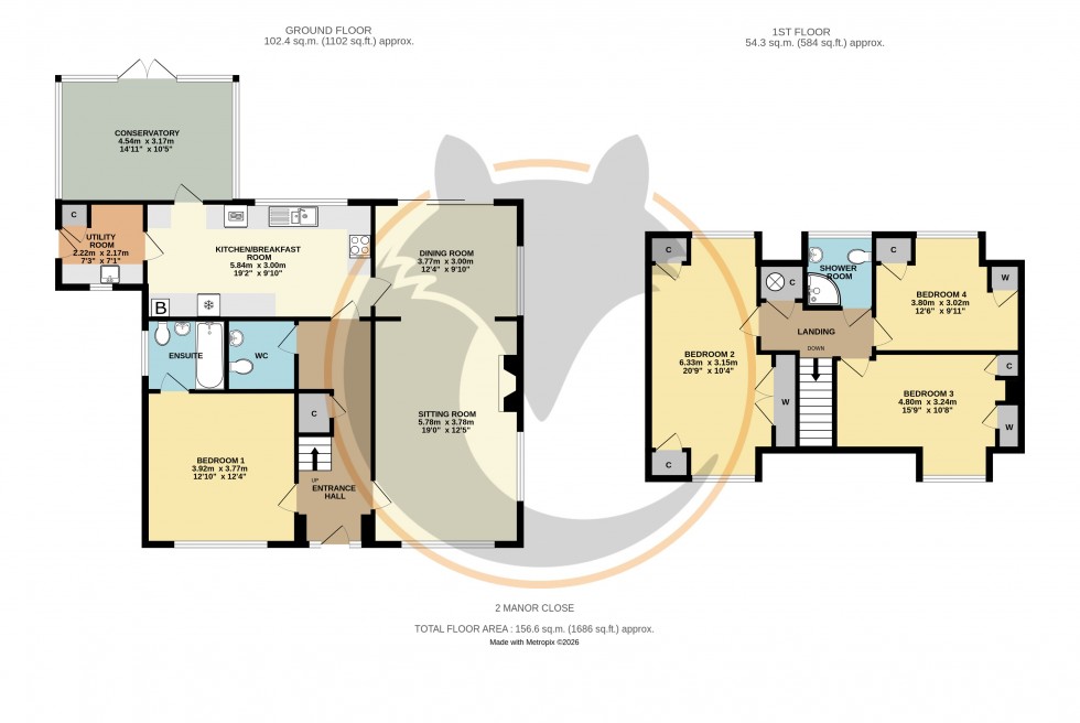 Floorplan for Milford on Sea, Lymington, Hampshire