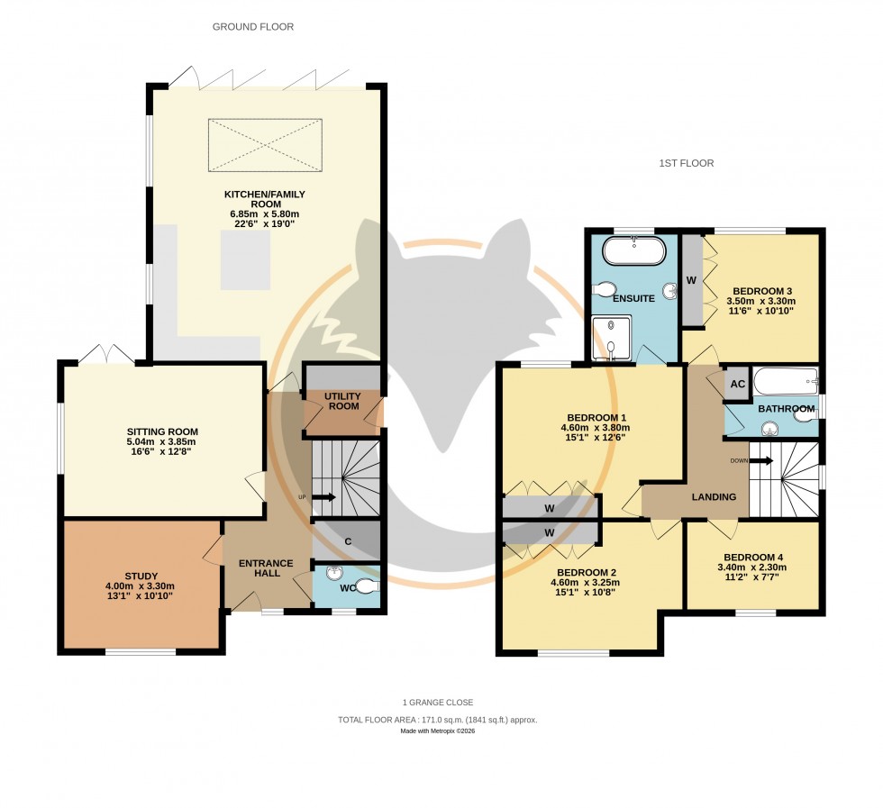 Floorplan for Everton, Lymington, Hampshire