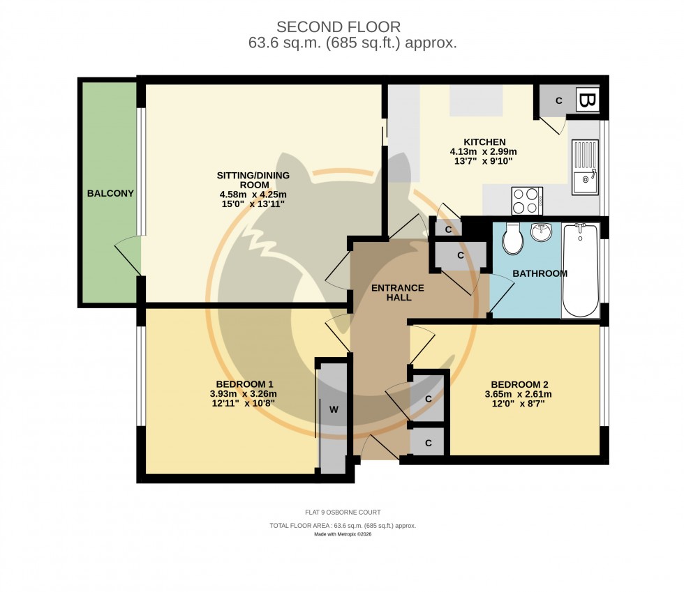 Floorplan for Milford on Sea, Lymington, Hampshire