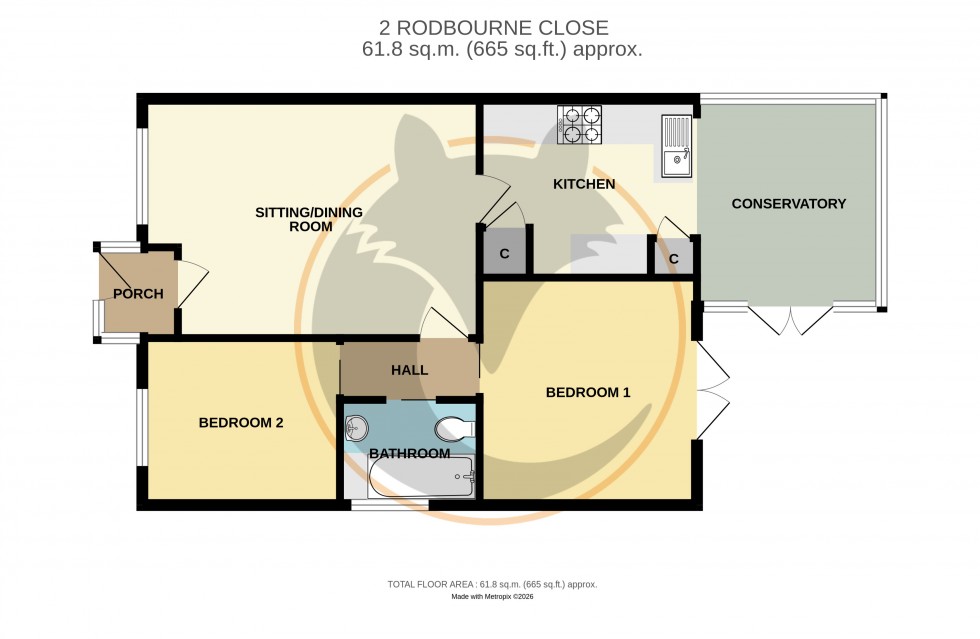 Floorplan for Everton, Lymington, Hampshire