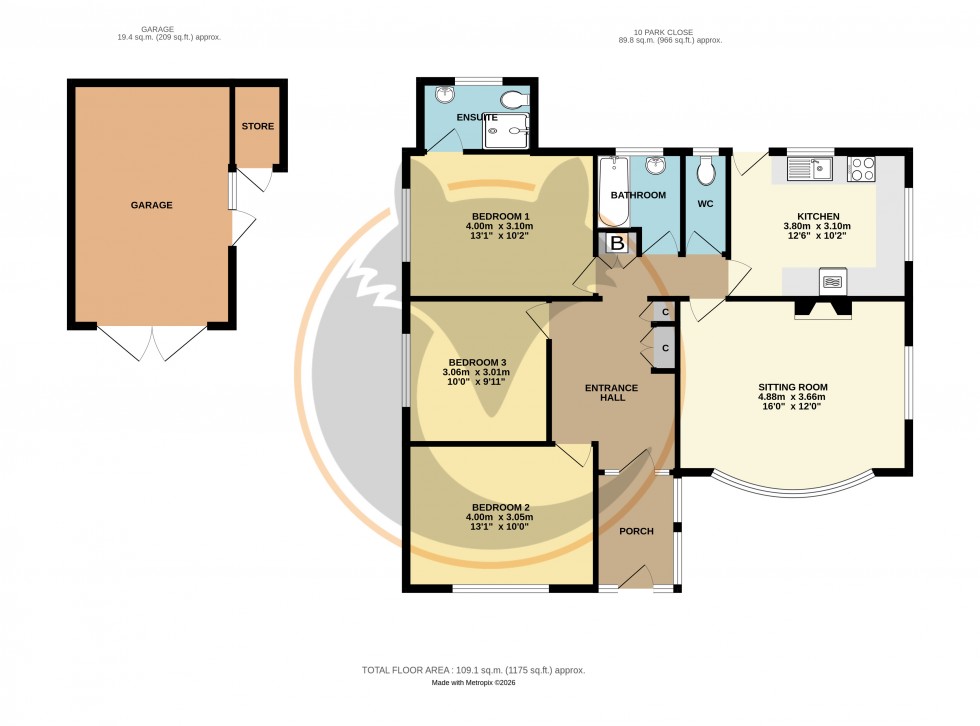 Floorplan for Milford on Sea, Lymington, Hampshire