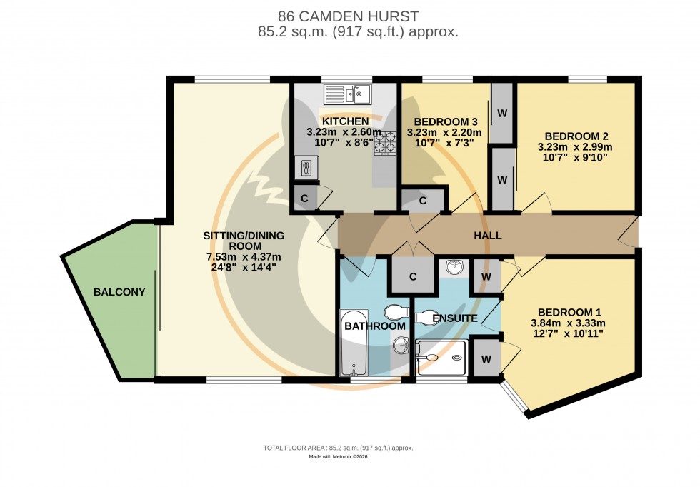 Floorplan for Milford on Sea, Lymington, Hampshire