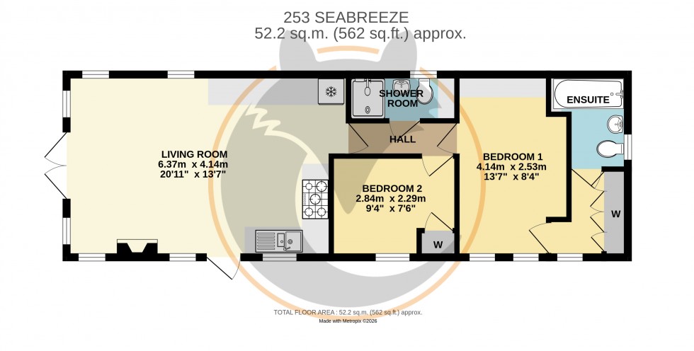Floorplan for Downton, Lymington, Hampshire