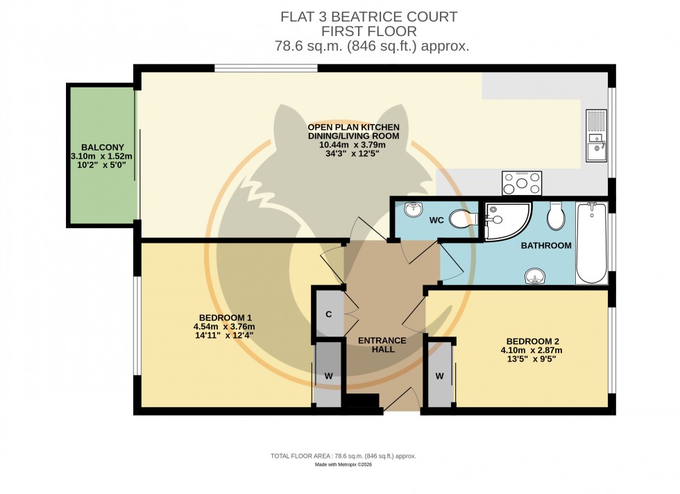 Floorplan for Milford on Sea, Lymington, Hampshire