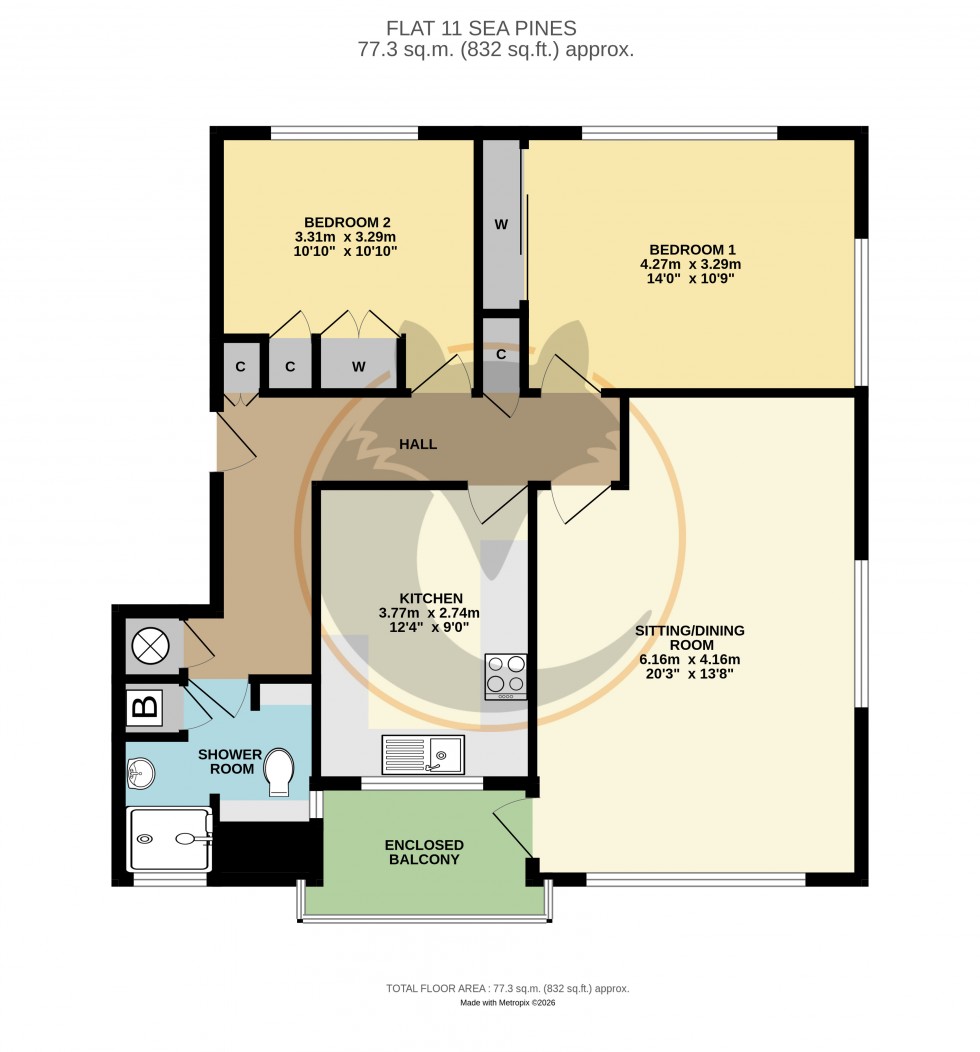 Floorplan for Milford on Sea, Lymington, Hampshire