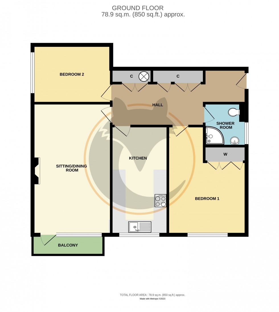 Floorplan for Barton on Sea, New Milton, Hampshire