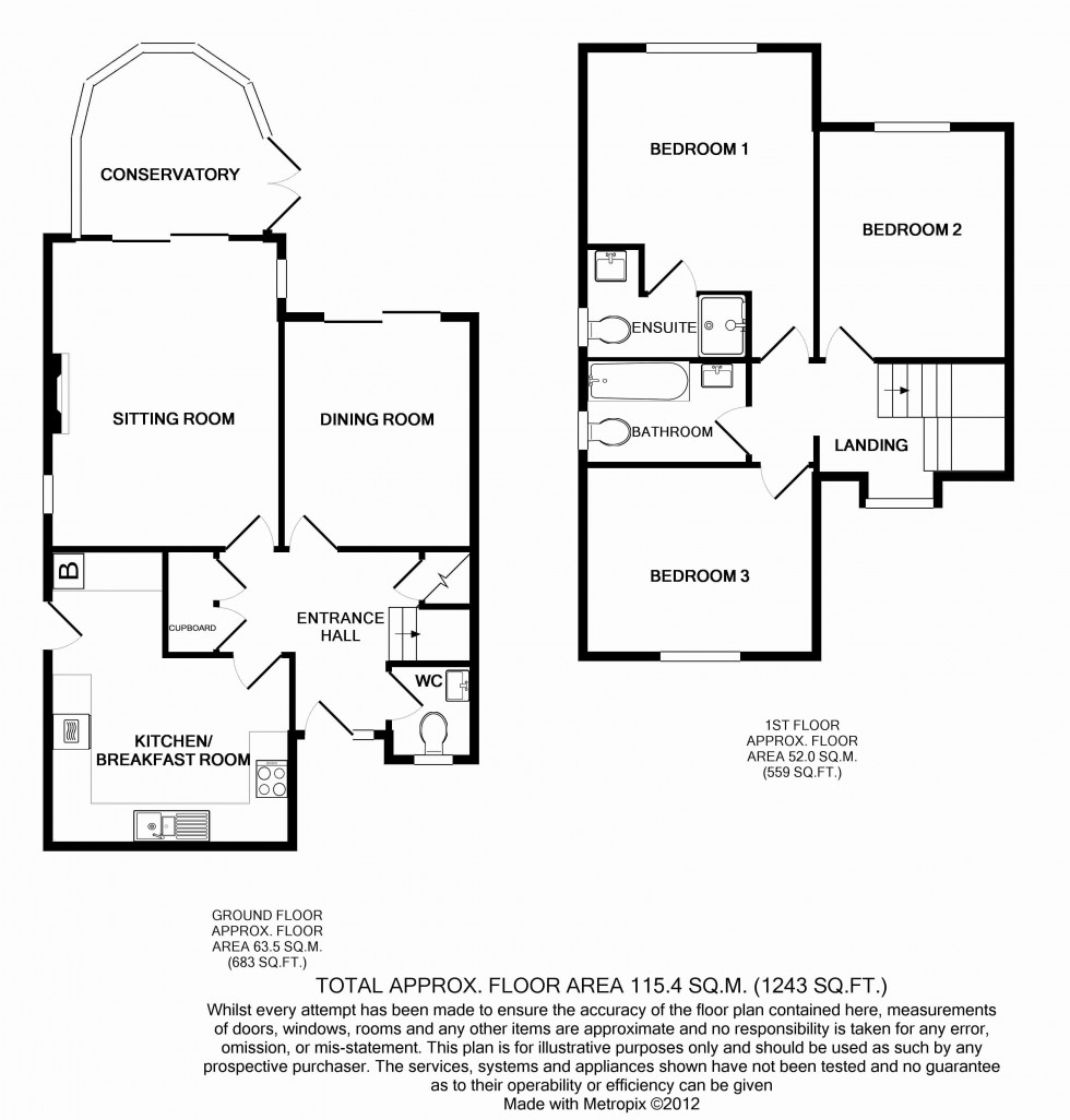 Floorplan for New Milton, Hampshire