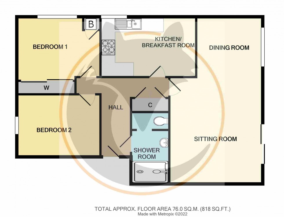 Floorplan for Barton on Sea, New Milton, Hampshire