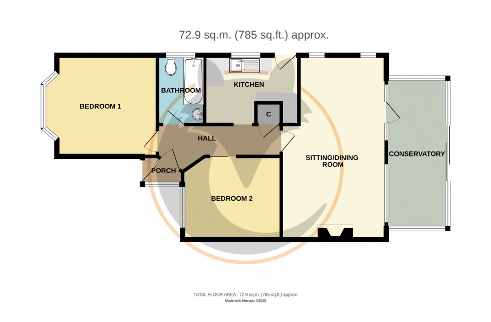 Floorplan for New Milton, Hampshire