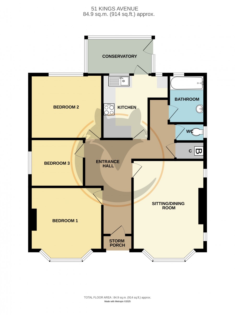 Floorplan for Christchurch, Dorset