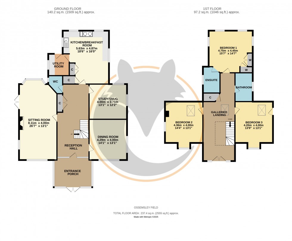 Floorplan for Christchurch, Hampshire