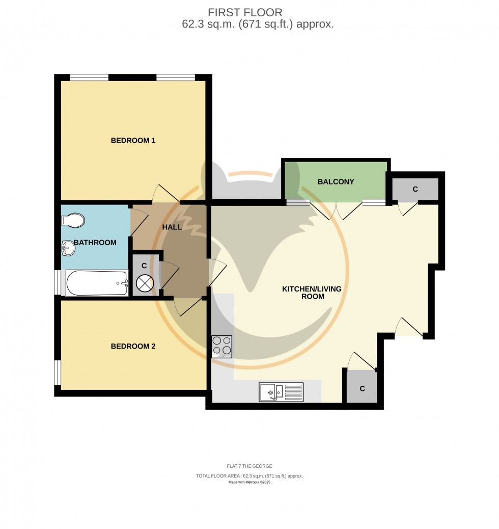 Floorplan for Christchurch Road, New Milton, Hampshire