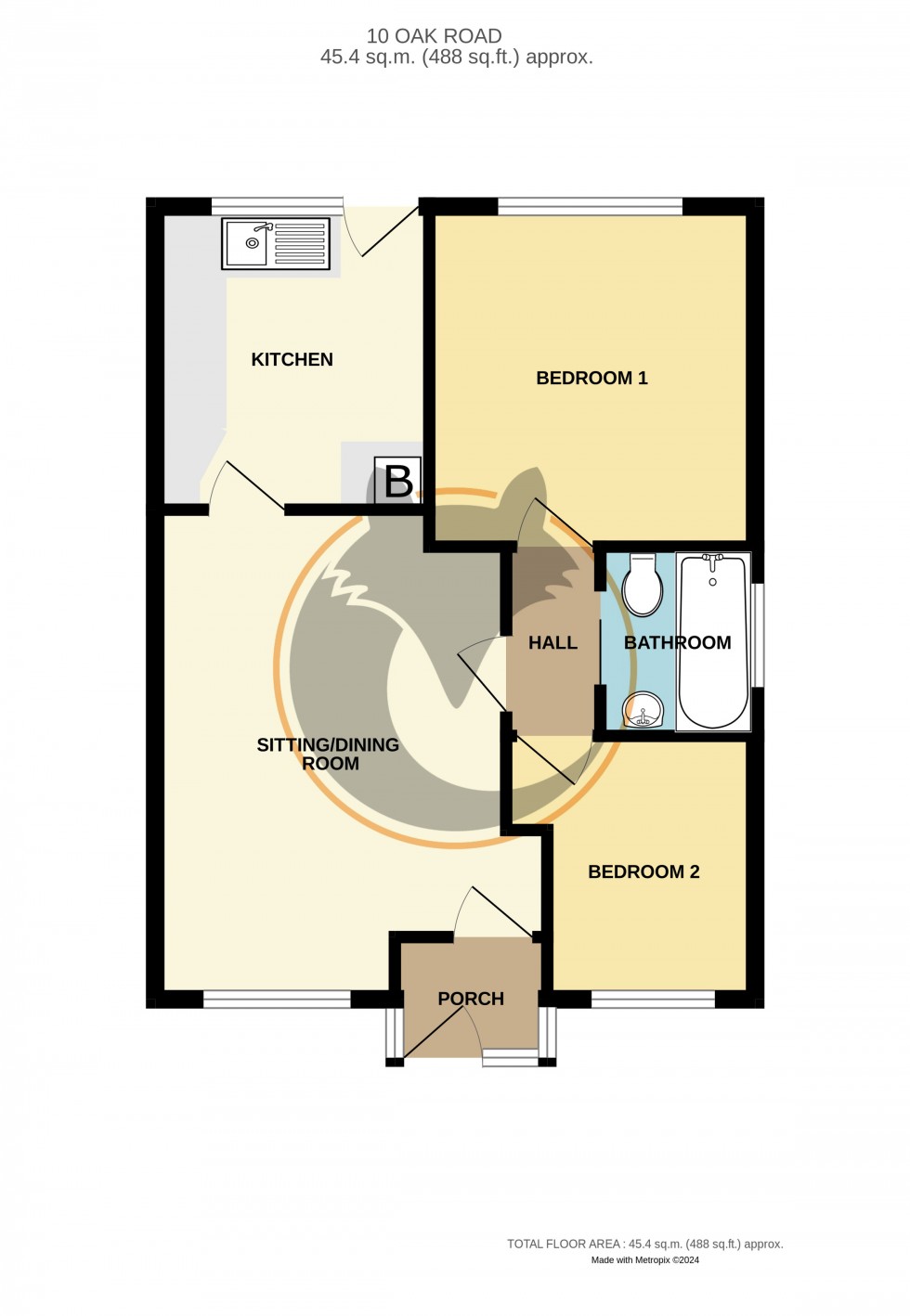 Floorplan for New Milton, Hampshire