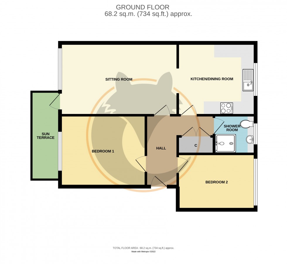 Floorplan for Barton on Sea, New Milton, Hampshire
