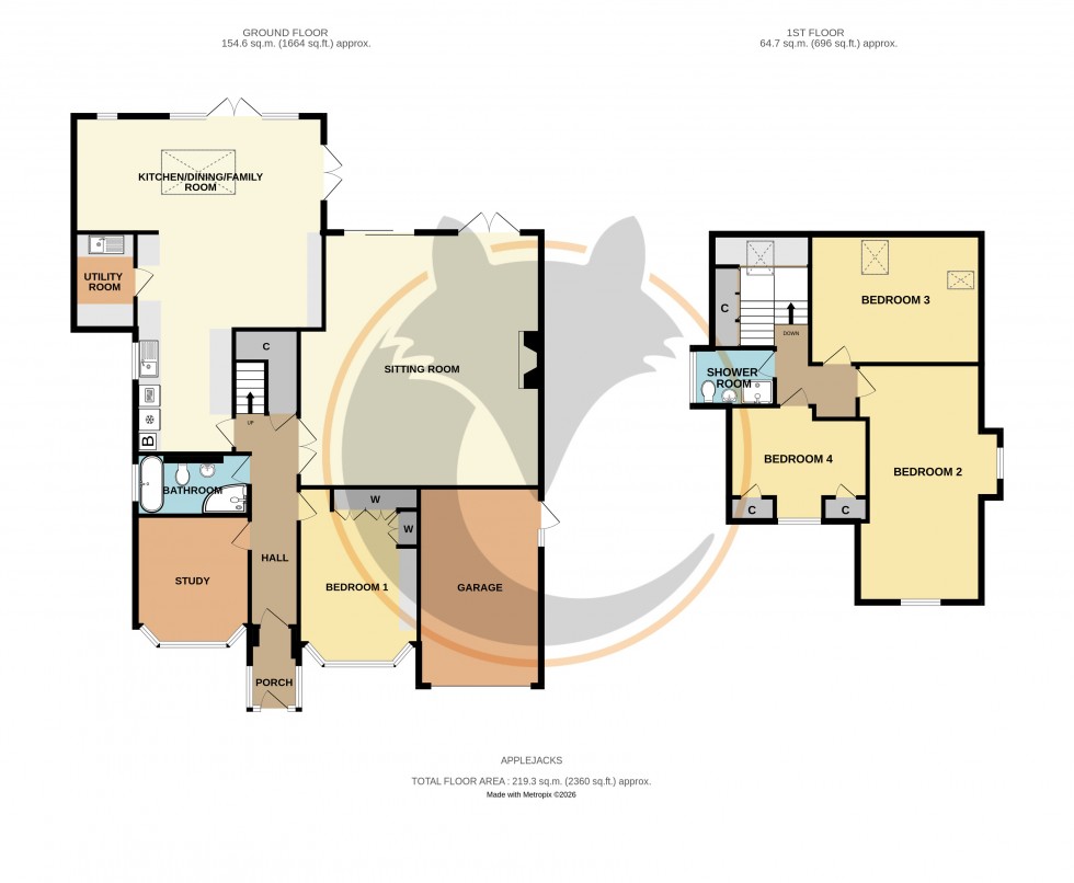 Floorplan for Hordle, Lymington, Hampshire