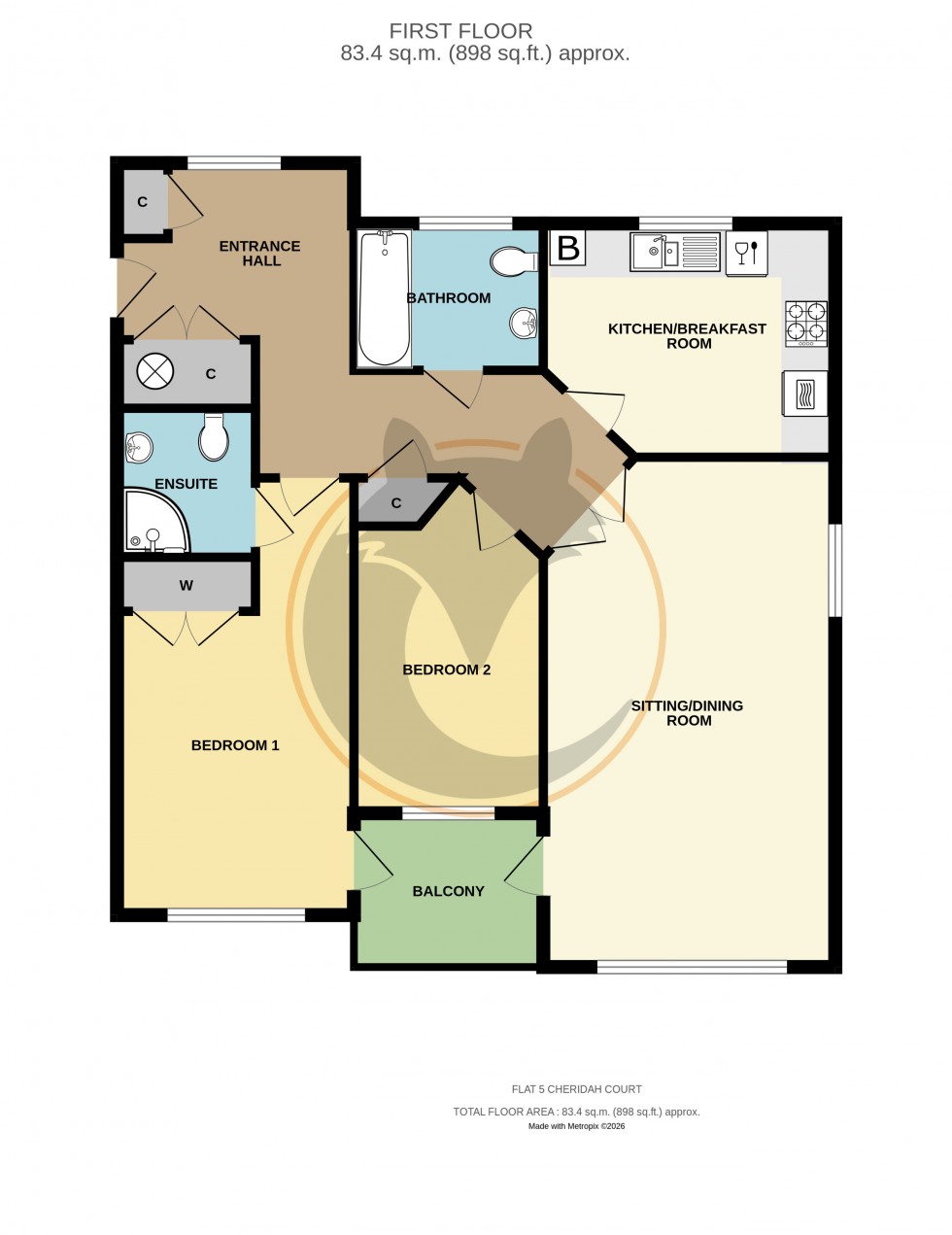 Floorplan for New Milton, Hampshire