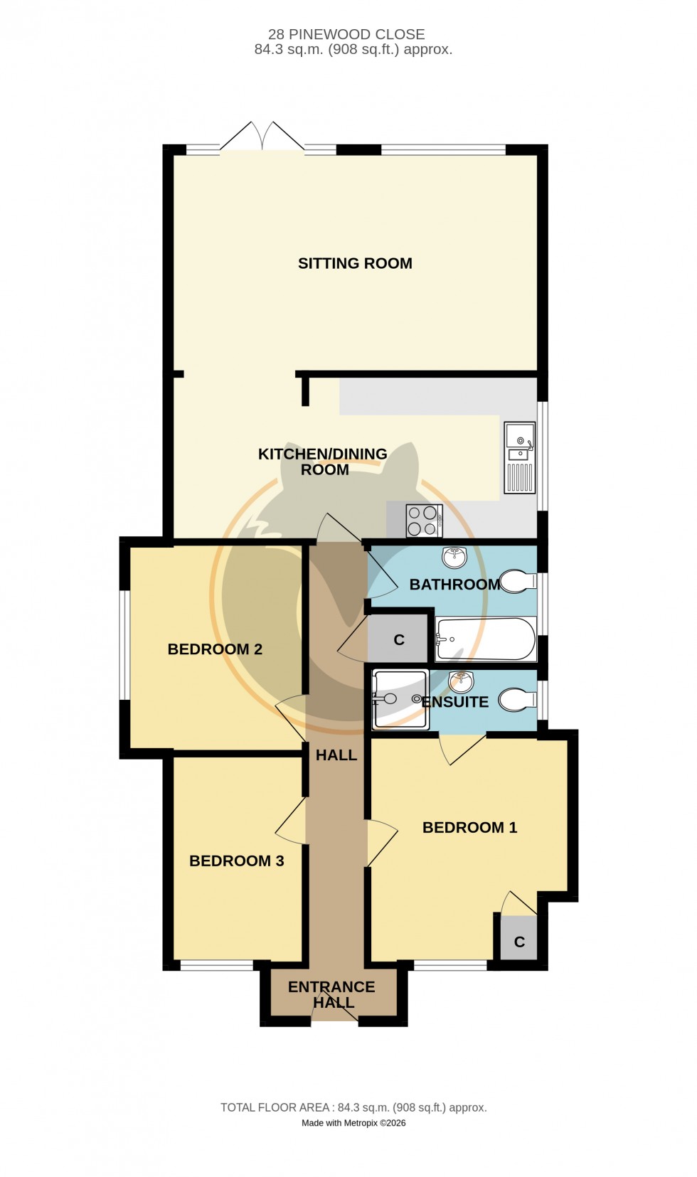Floorplan for Hordle, Lymington, Hampshire