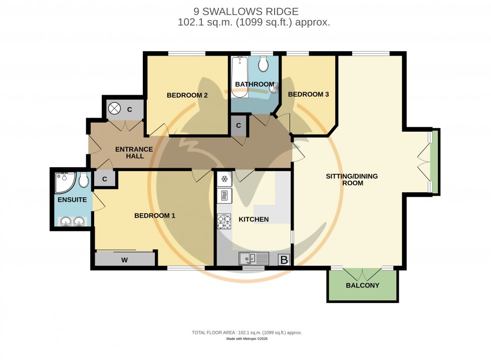 Floorplan for New Milton, Hampshire